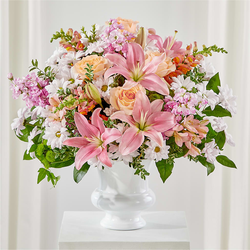 Heartfelt Gesture Urn Arrangement – IVAN'S FLOWER, Folsom CA