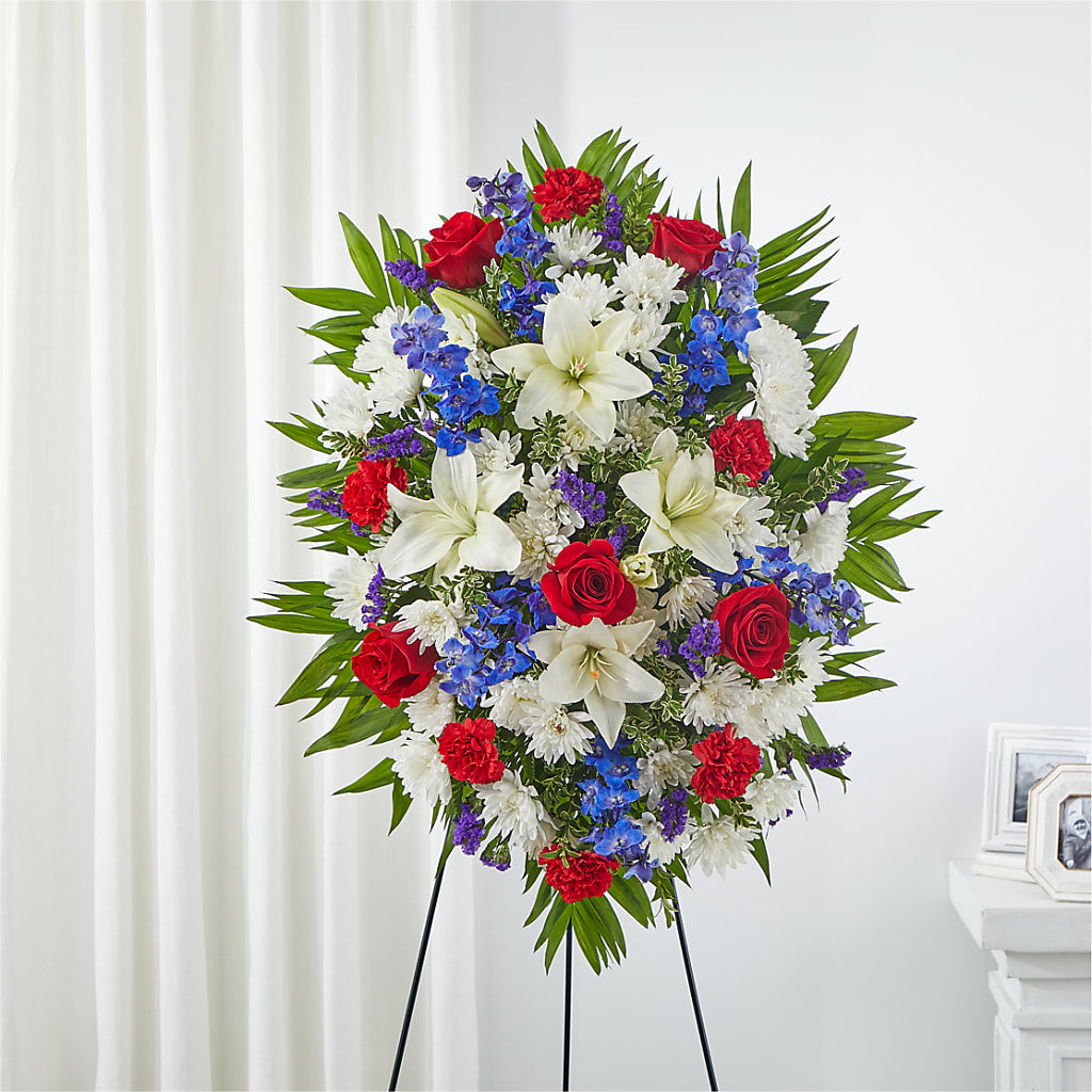 Cherished Service Standing Spray – IVAN'S FLOWER, Folsom CA