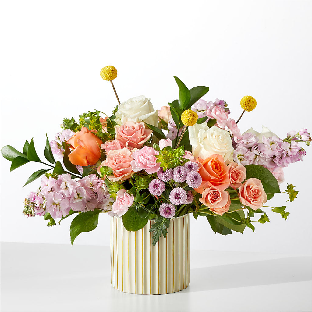 French Market Bouquet with Ivory Vase – IVAN'S FLOWER, Folsom CA