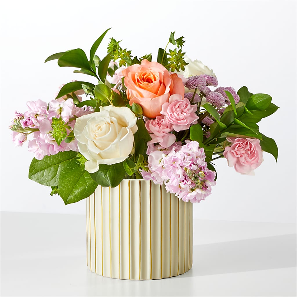 French Market Bouquet with Ivory Vase – IVAN'S FLOWER, Folsom CA