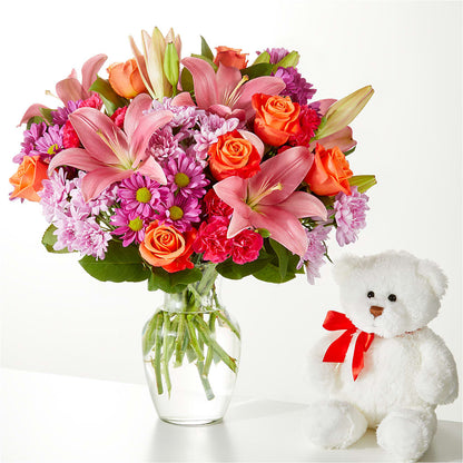 One and Only Bouquet and Bear Bundle – IVAN'S FLOWER, Folsom CA