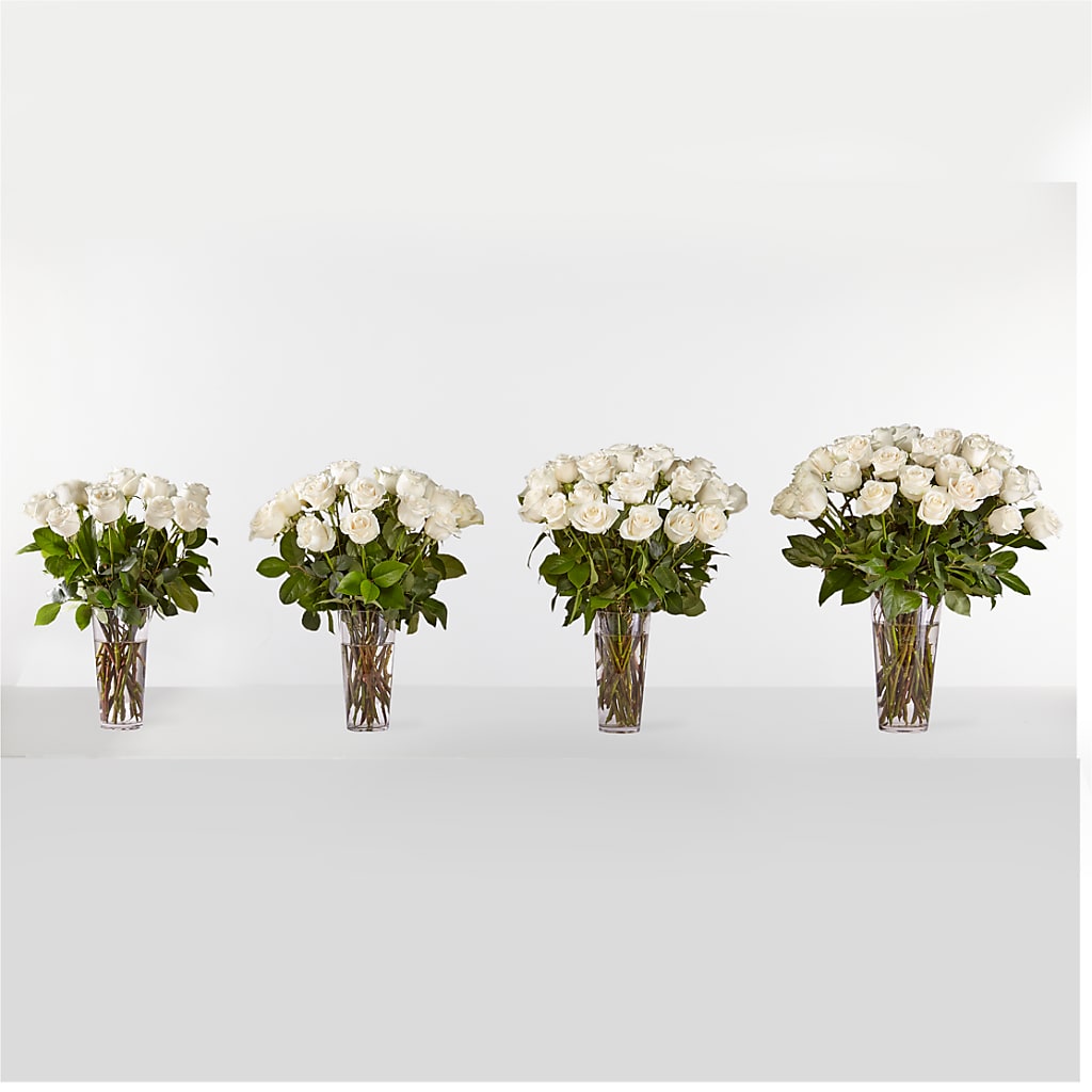 Long Stem White Rose Bouquet – IVAN'S FLOWER, Folsom CA