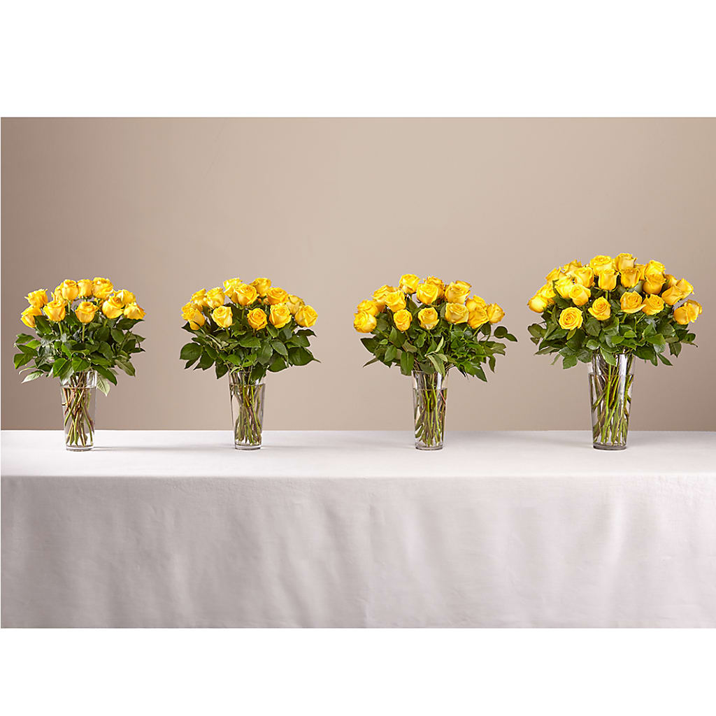 Long Stem Yellow Rose Bouquet – IVAN'S FLOWER, Folsom CA