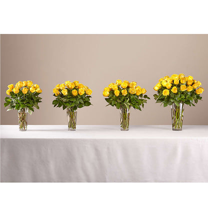 Long Stem Yellow Rose Bouquet – IVAN'S FLOWER, Folsom CA