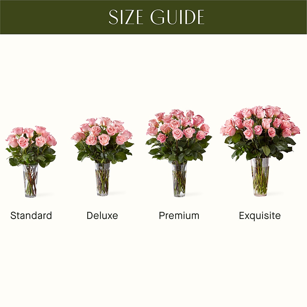 Long Stem Pink Rose Bouquet – IVAN'S FLOWER, Folsom CA