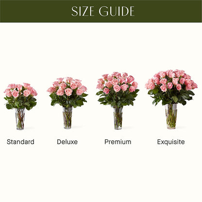 Long Stem Pink Rose Bouquet – IVAN'S FLOWER, Folsom CA