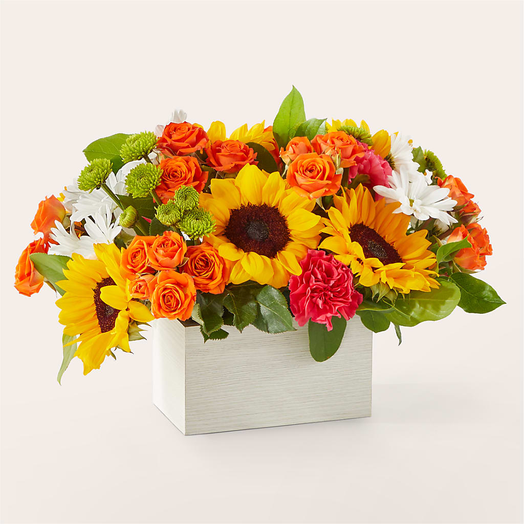 Sun-drenched Blooms Box Bouquet – IVAN'S FLOWER, Folsom CA