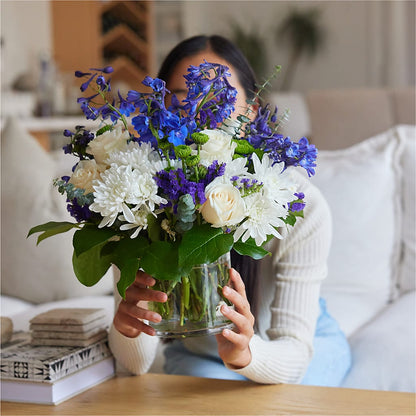Cerulean Waves Bouquet – IVAN'S FLOWER, Folsom CA