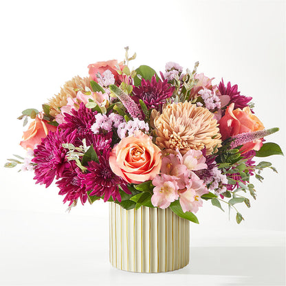 Berry Cobbler Bouquet with Ivory Vase – IVAN'S FLOWER, Folsom CA