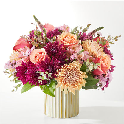Berry Cobbler Bouquet with Ivory Vase – IVAN'S FLOWER, Folsom CA