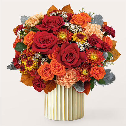 Merlot Bouquet with Ivory Vase – IVAN'S FLOWER, Folsom CA