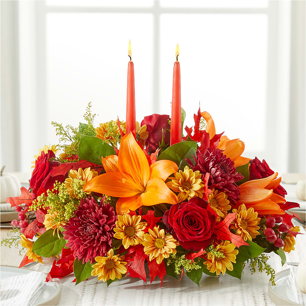 Autumn's Embrace Centerpiece – IVAN'S FLOWER, Folsom CA